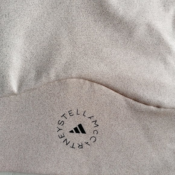 ADIDAS by STELLA McCARTNEY Shiny Training Crop Top XS NWT - Picture 4 of 11